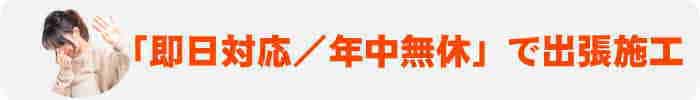 嘔吐汚れクリ－ニングは即日対応／年中無休