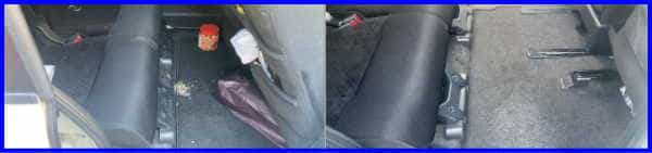 神戸市の車内嘔吐汚れビフォーアフター施工例