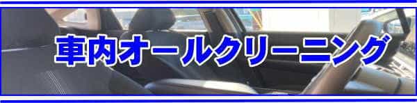 車内オールクリーニングの説明