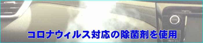 車内嘔吐洗浄に使用する除菌剤